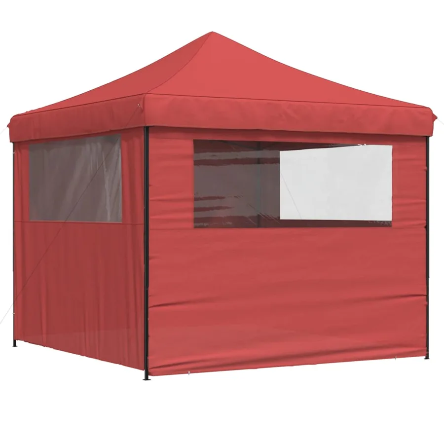 Tente de réception pliable escamotable avec 4 parois latérales - 4