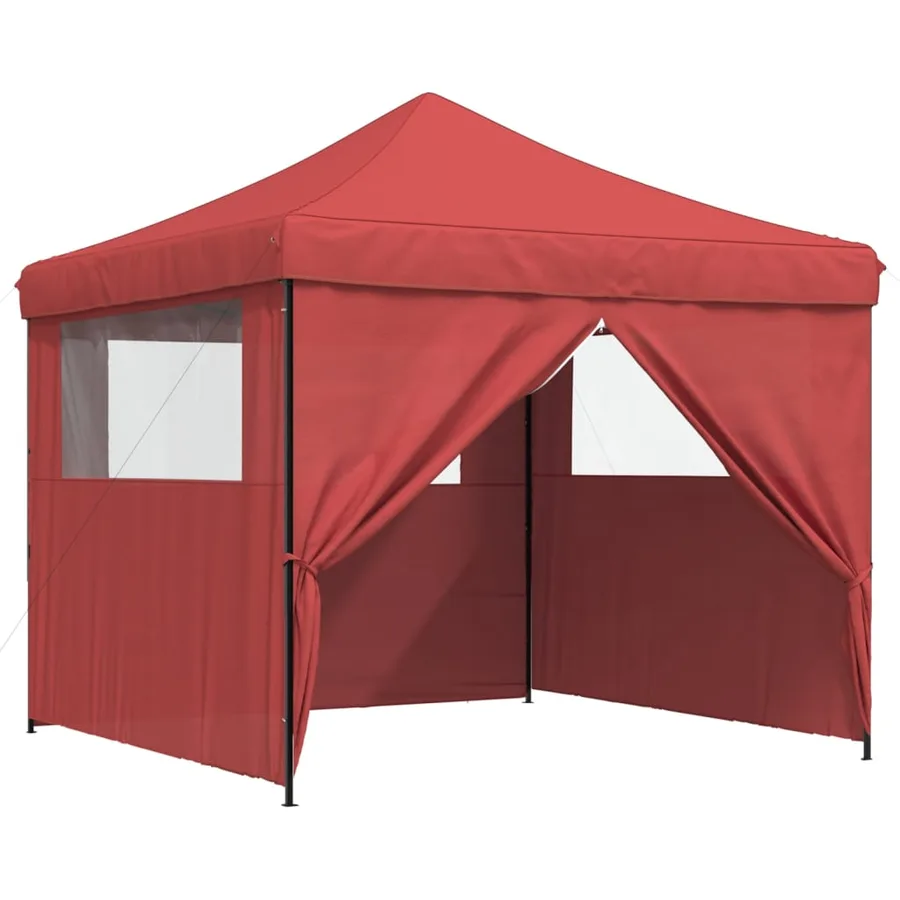 Tente de réception pliable escamotable avec 4 parois latérales - 7