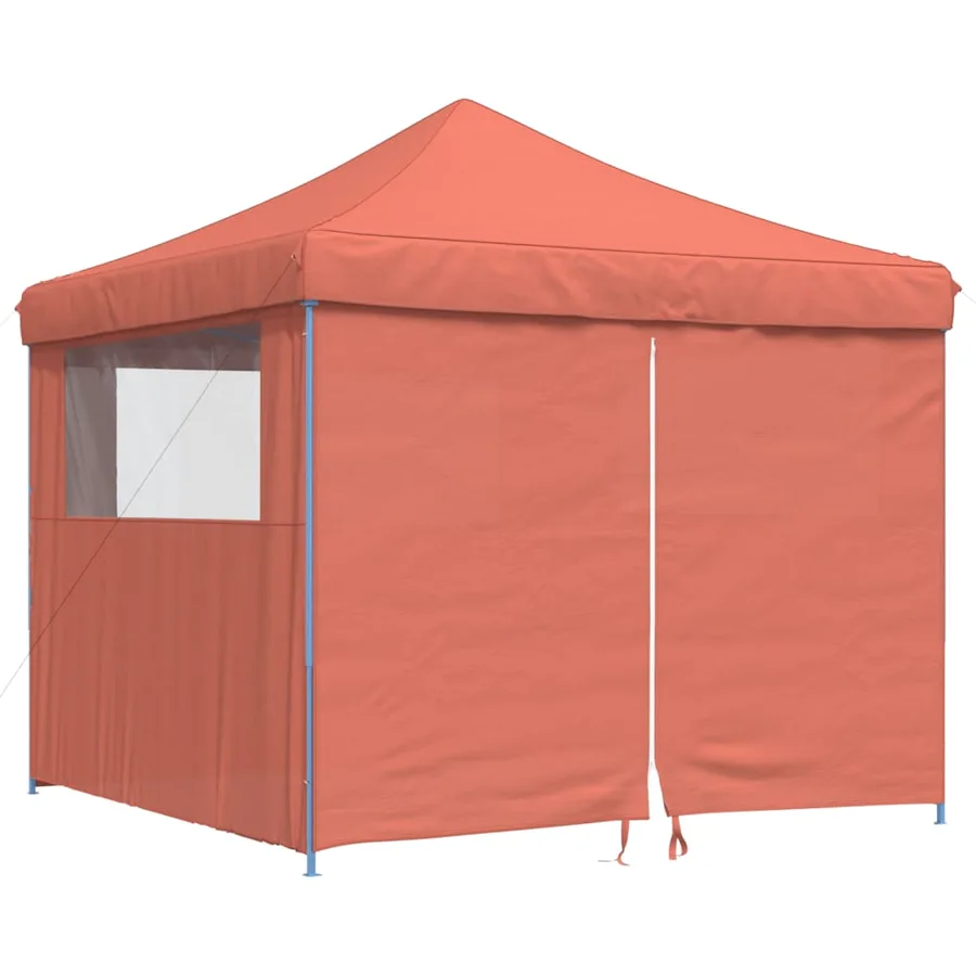 Tente de réception pliable escamotable avec 4 parois latérales - 2