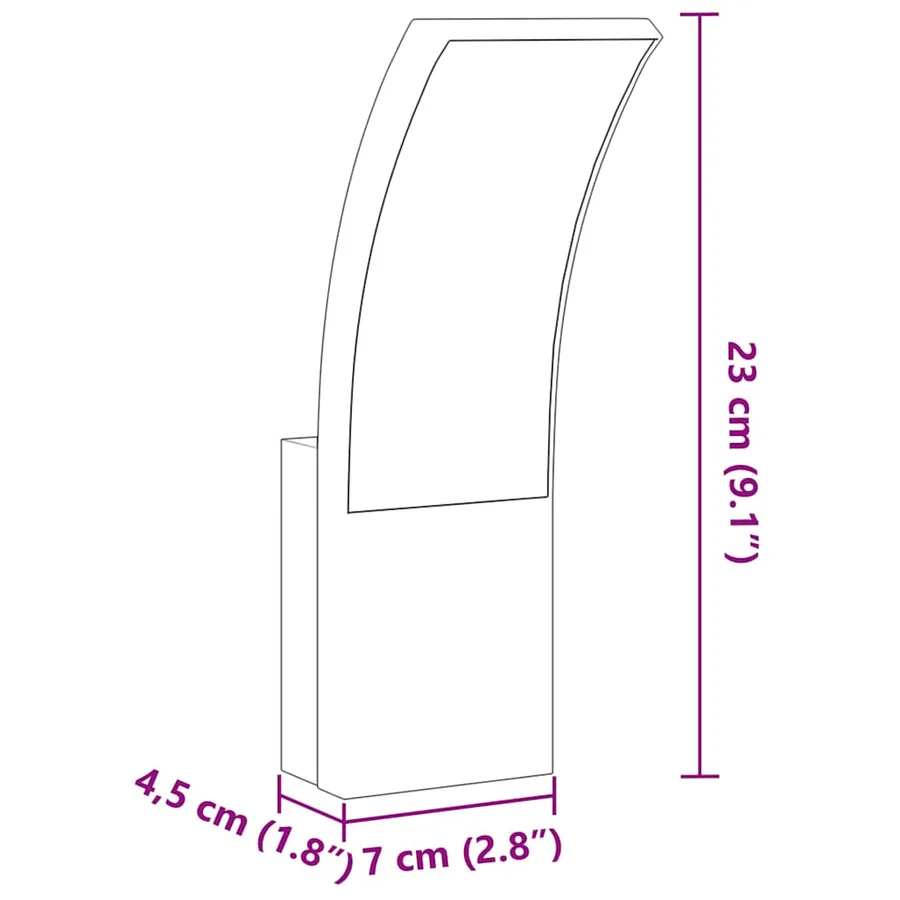 Applique murale LED d'extérieur aluminium moulé sous pression - 9