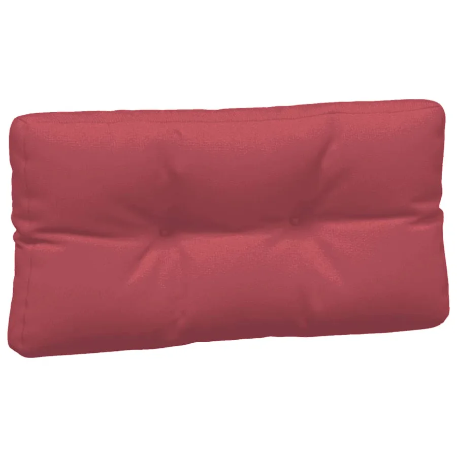 Coussins de palette lot de 3 rouge bordeaux tissu - 5