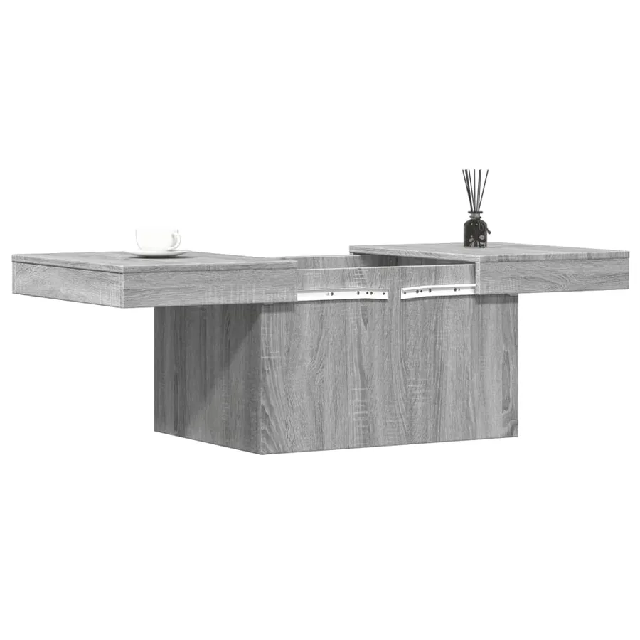 Table basse sonoma gris 100x55x40 cm bois d'ingénierie - 4