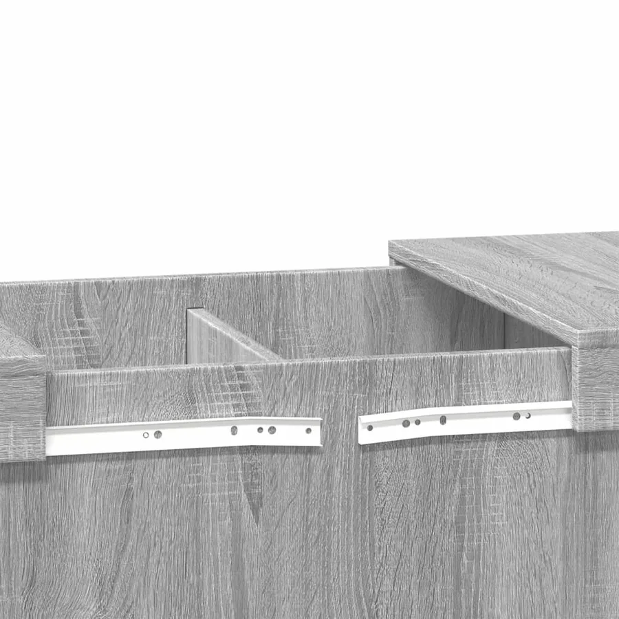 Table basse sonoma gris 100x55x40 cm bois d'ingénierie - 9