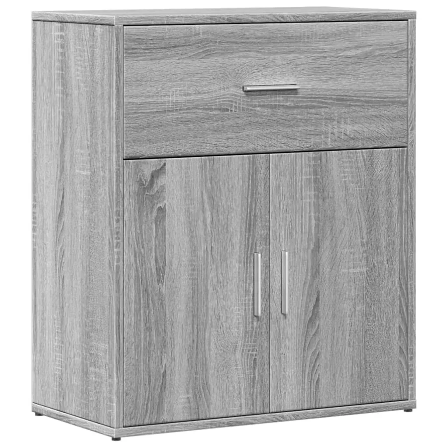 Buffets 2 pcs sonoma gris 60x31x70 cm bois d'ingénierie - 4