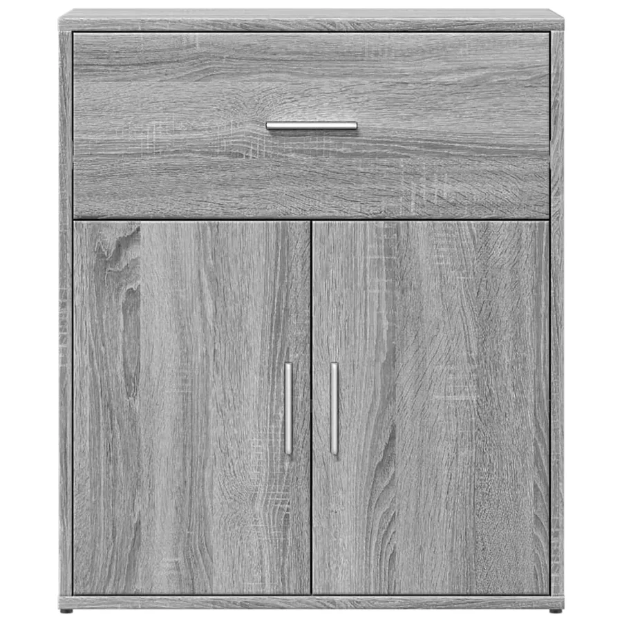 Buffets 2 pcs sonoma gris 60x31x70 cm bois d'ingénierie - 5