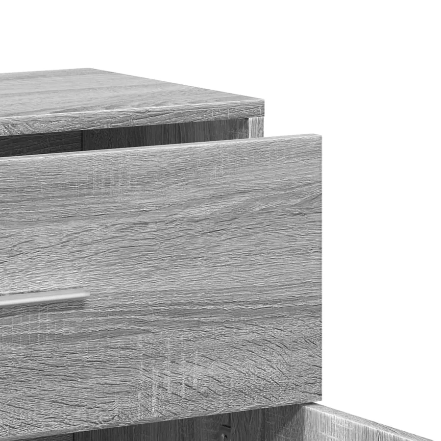 Buffets 2 pcs sonoma gris 60x31x70 cm bois d'ingénierie - 8