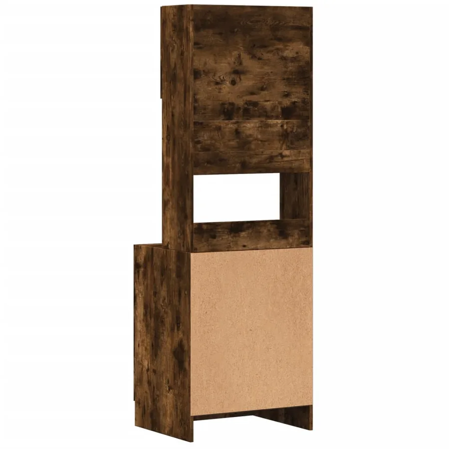 Armoire de cuisine chêne fumé 60x50x180 cm bois d'ingénierie - 6