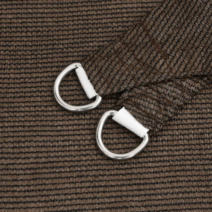 Voile d'ombrage 160 g/m² Marron 5x5 m PEHD - 5