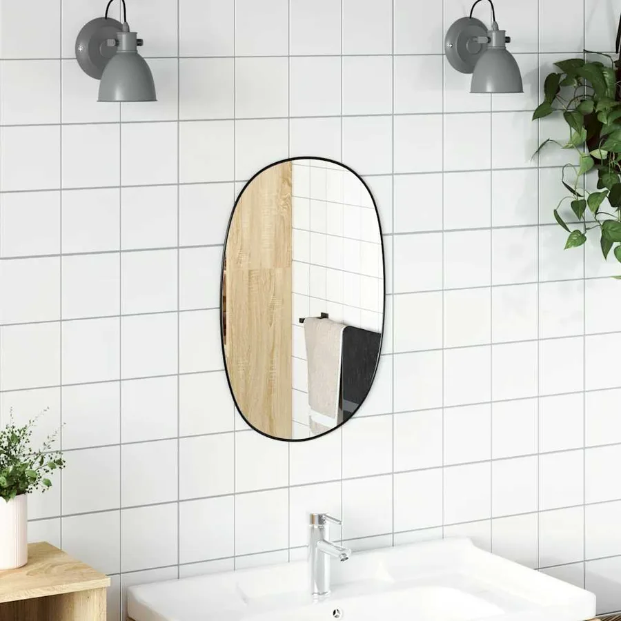Miroir mural Noir 50x35 cm - 3