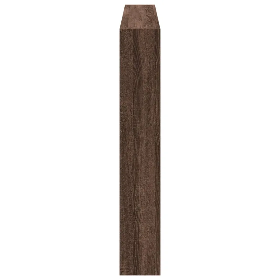 Armoire tête de lit avec LED chêne marron 160x17x102 cm - 7