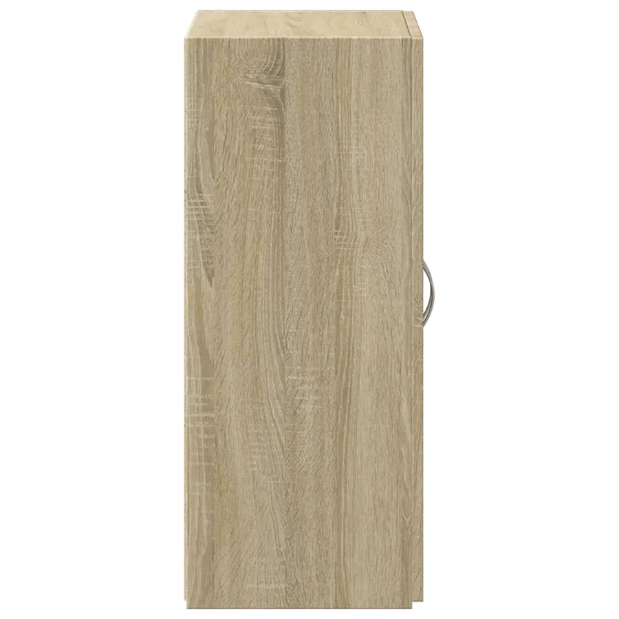 Armoire de classement chêne sonoma bois d'ingénierie - 5