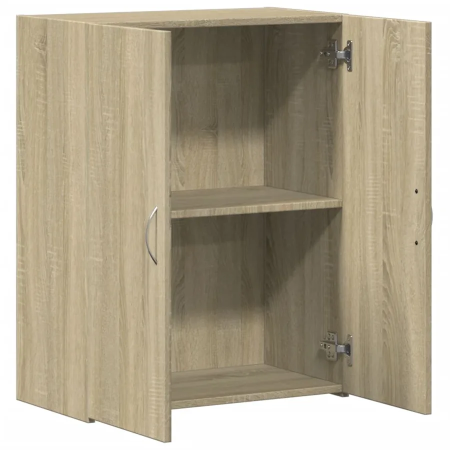 Armoire de classement chêne sonoma bois d'ingénierie - 7