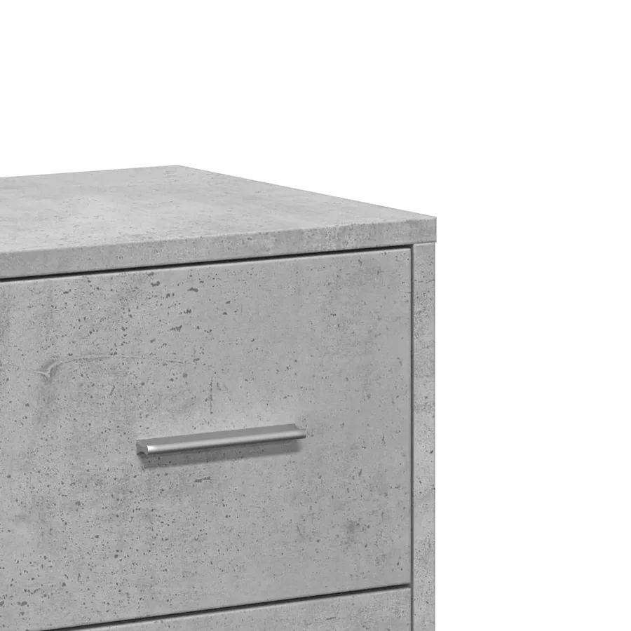 Buffets 2 pcs gris béton 60x31x84 cm bois d'ingénierie - 10