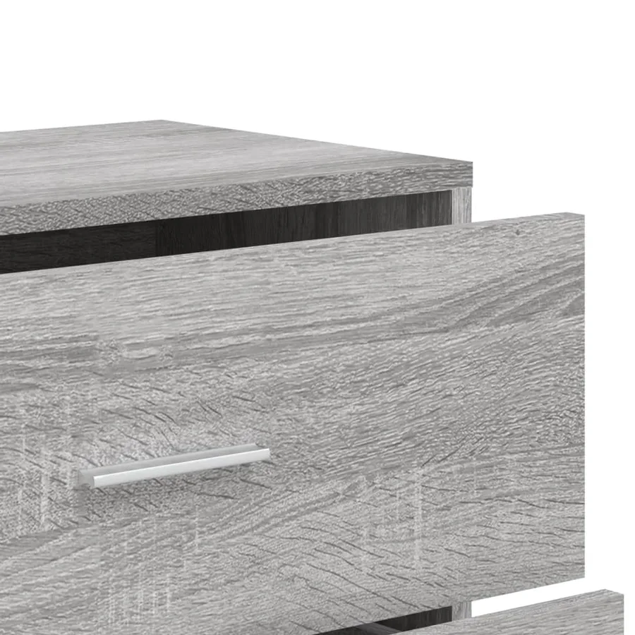 Buffets 3 pcs sonoma gris 60x31x84 cm bois d'ingénierie - 8