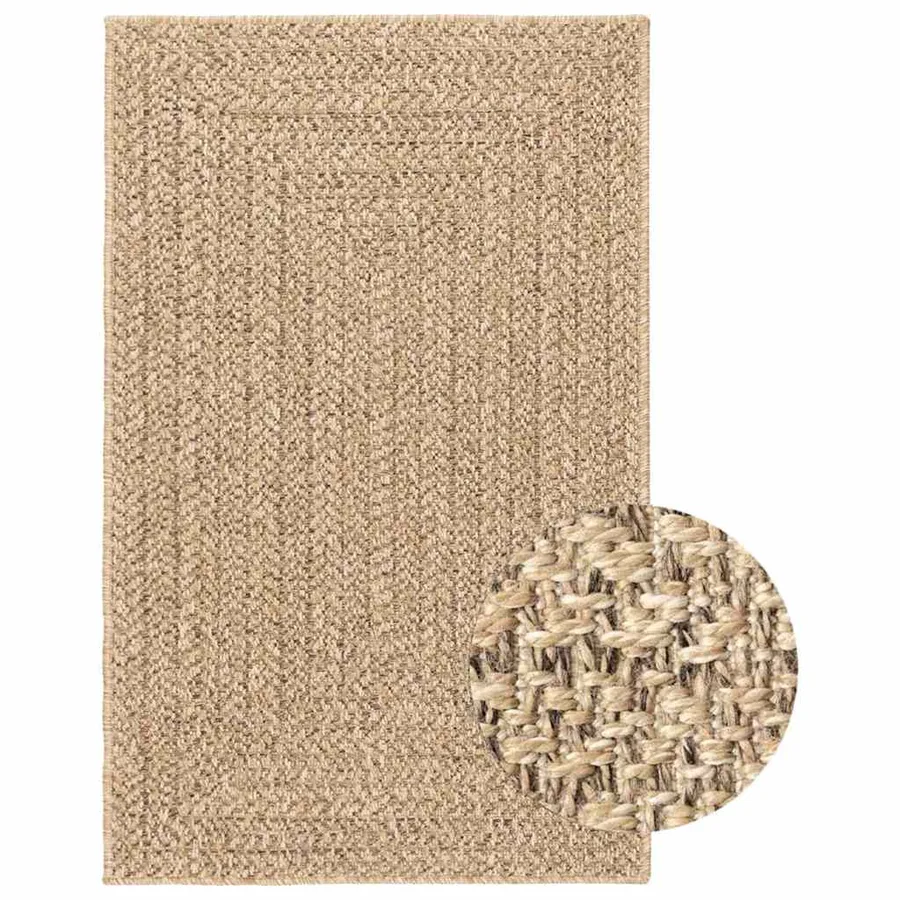 Tapis ZIZUR 240x340 cm aspect de jute intérieur et extérieur - 2