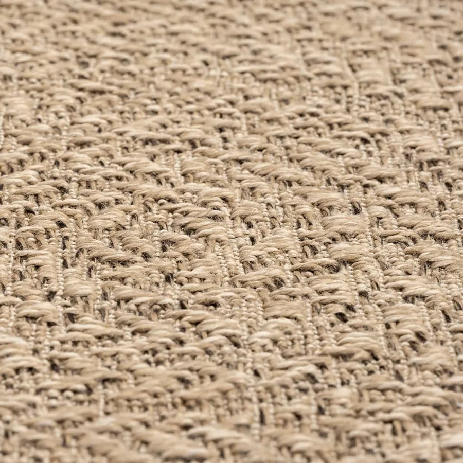 Tapis ZIZUR 80x250 cm aspect de jute intérieur et extérieur - 7
