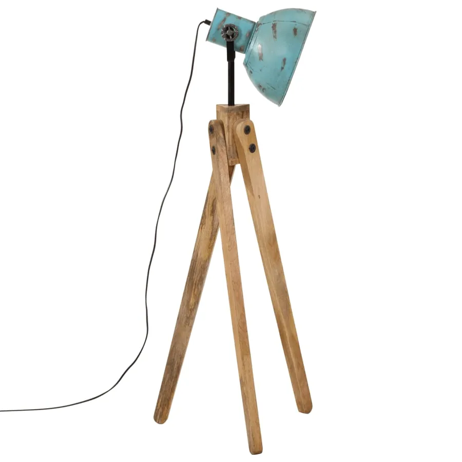 Lampadaire 25 W bleu délavé 45x45x120 cm E27 - 4