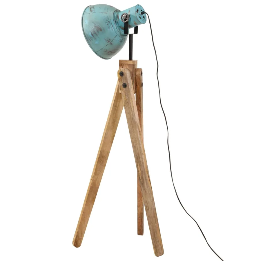 Lampadaire 25 W bleu délavé 45x45x120 cm E27 - 5