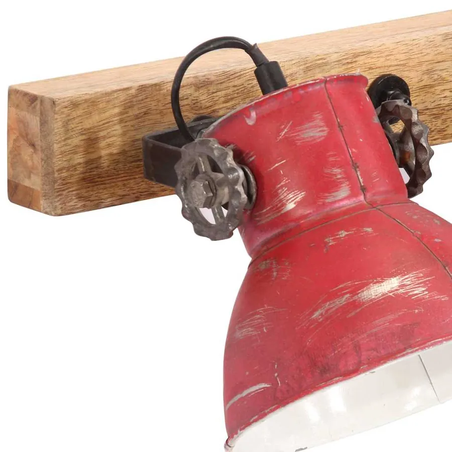 Lampe murale 25 W rouge délavé 90x25 cm E27 - 5