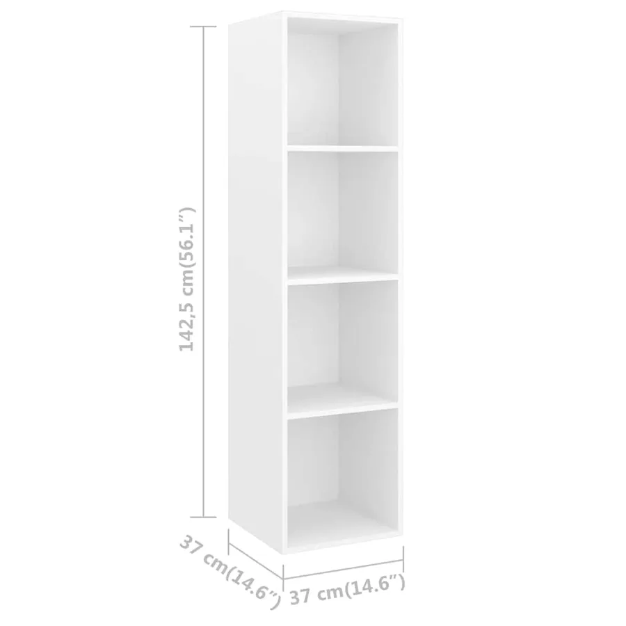 Ensemble de meuble TV 5 pcs Blanc Bois d'ingénierie - 7