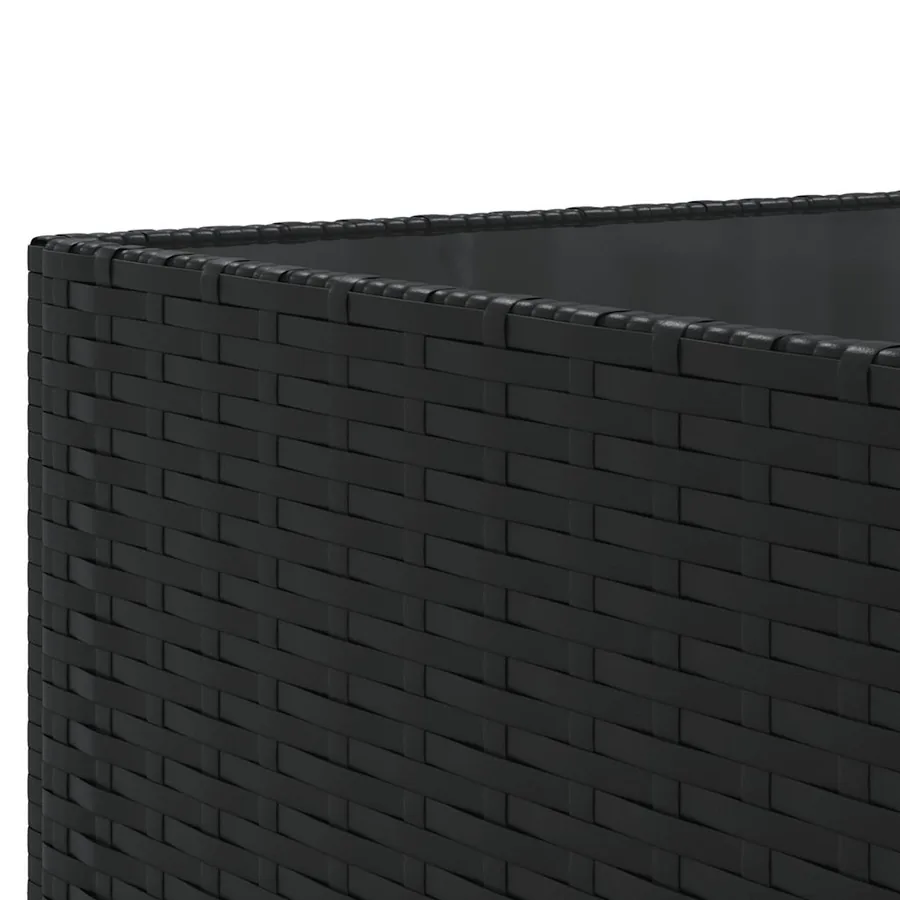 Salon de jardin 7 pcs avec coussins Noir Résine tressée 63 x 63 x 57,5 cm - 46,9 kg - 10
