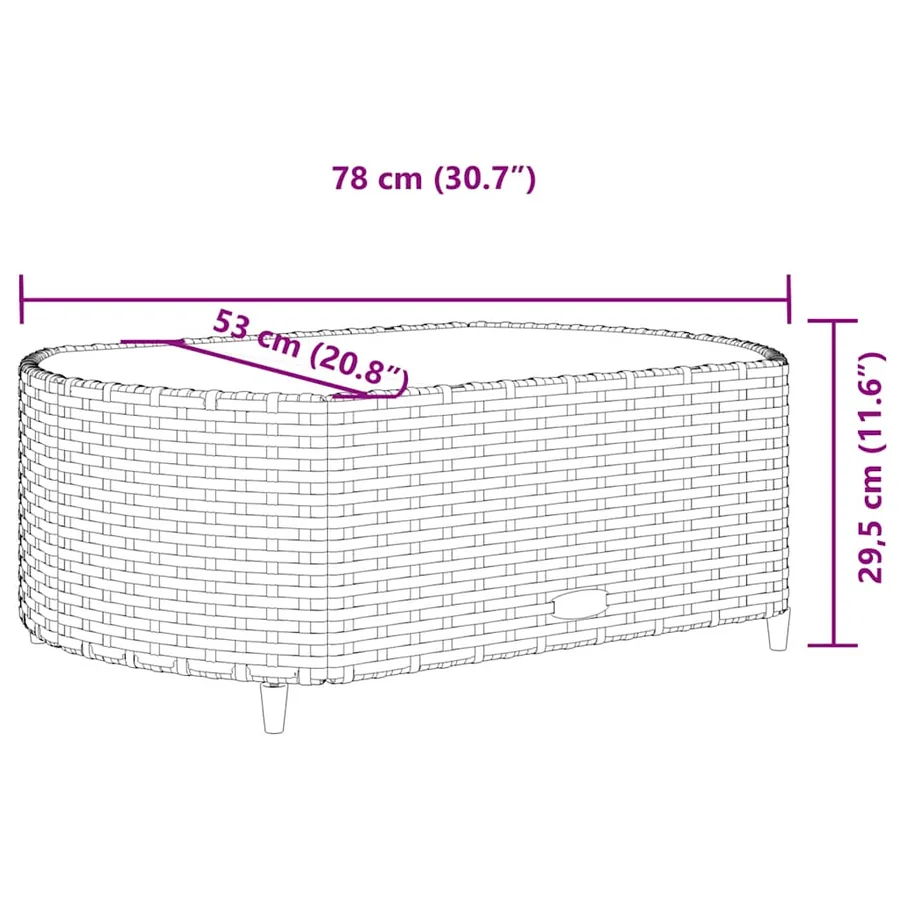 Salon de jardin 6 pcs avec coussins noir résine tressée - 13