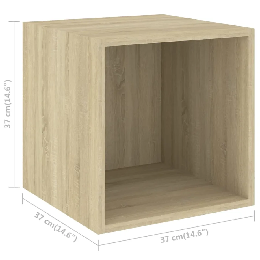 Ensemble de meubles TV 5 pcs Chêne sonoma Bois d'ingénierie - 6