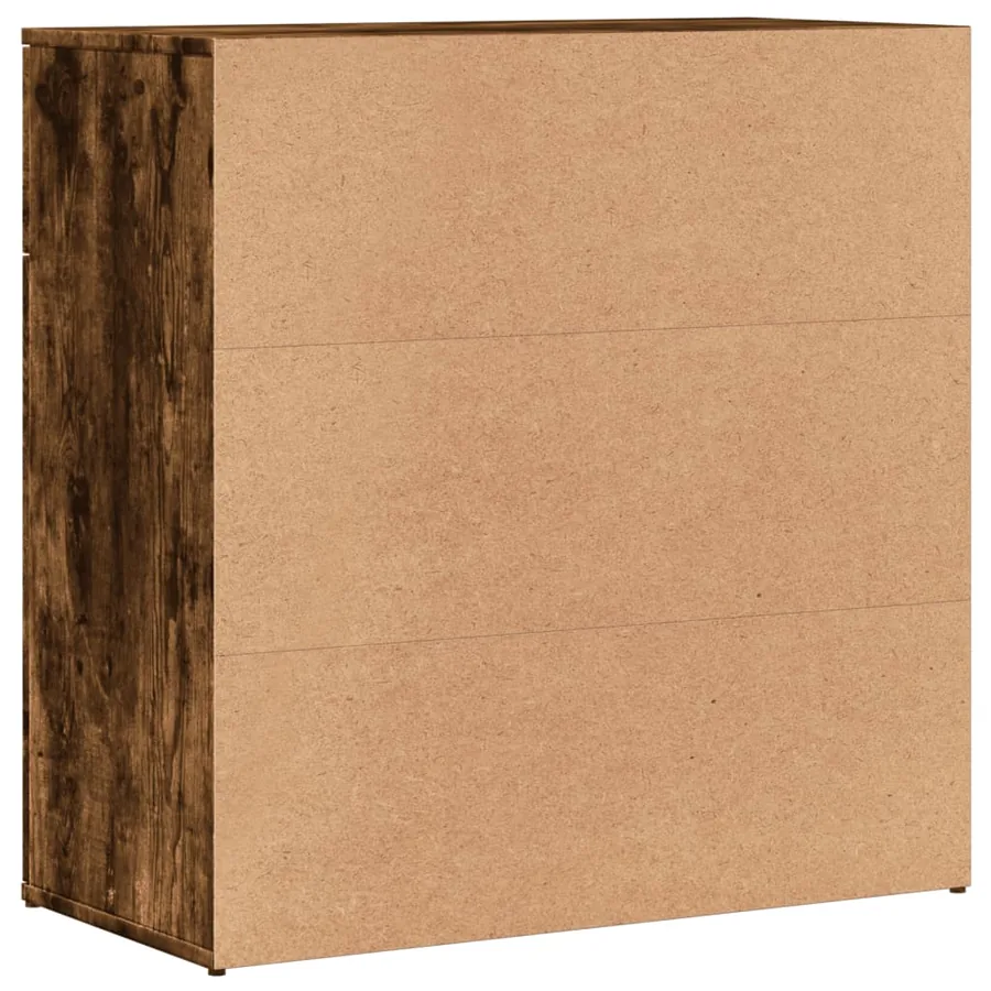 Buffet chêne fumé 79x38x80 cm bois d'ingénierie - 7