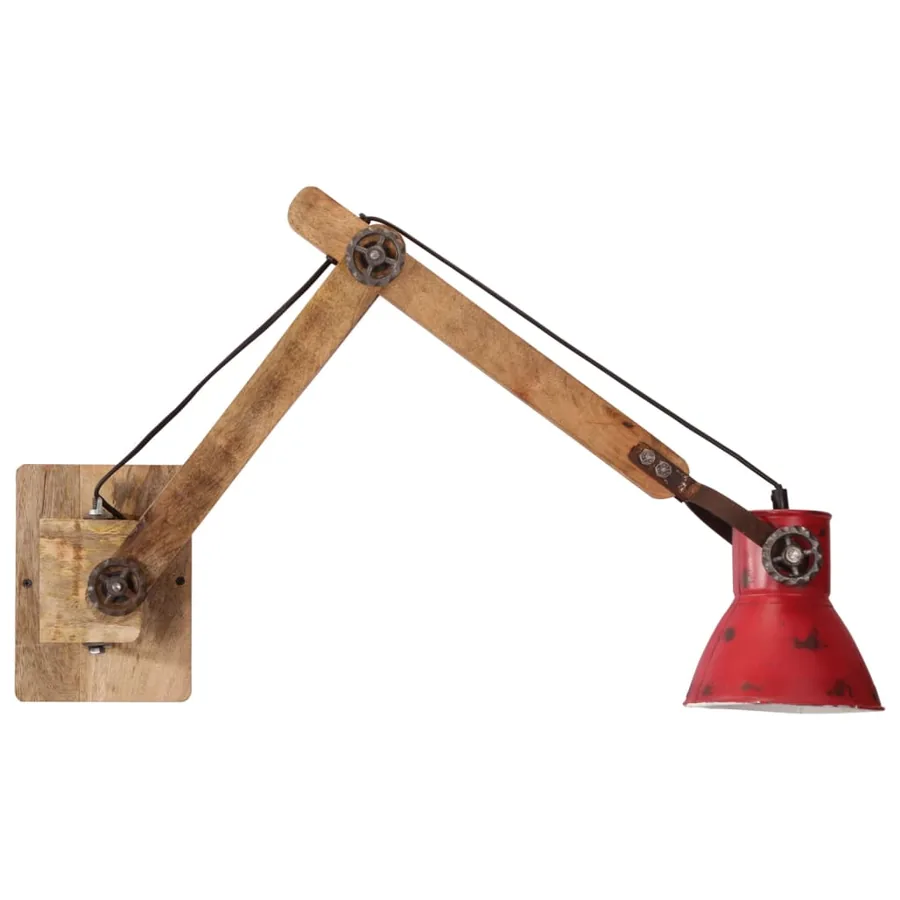 Lampe murale 25 W rouge délavé 96x15x20 cm E27 - 4