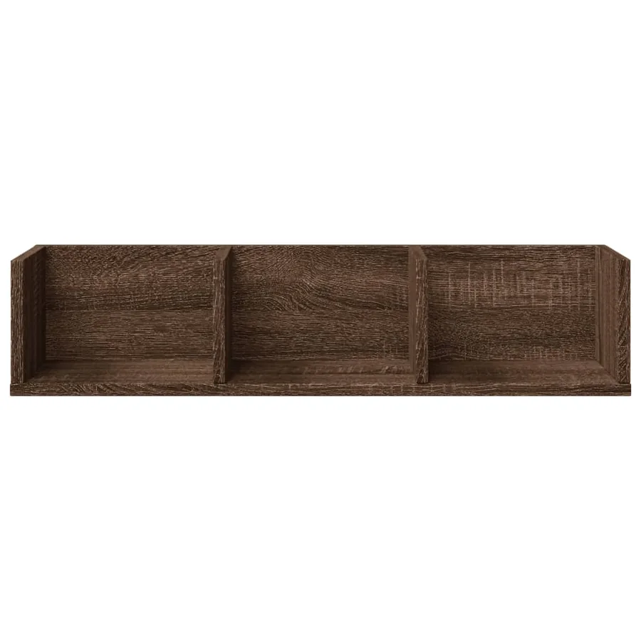 Armoires murales 2pcs chêne marron 75x18x16,5cm bois ingénierie - 5