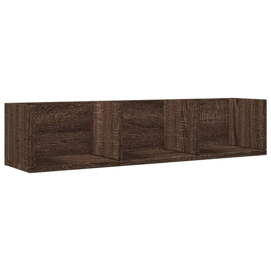 Armoires murales 2pcs chêne marron 75x18x16,5cm bois ingénierie - 6