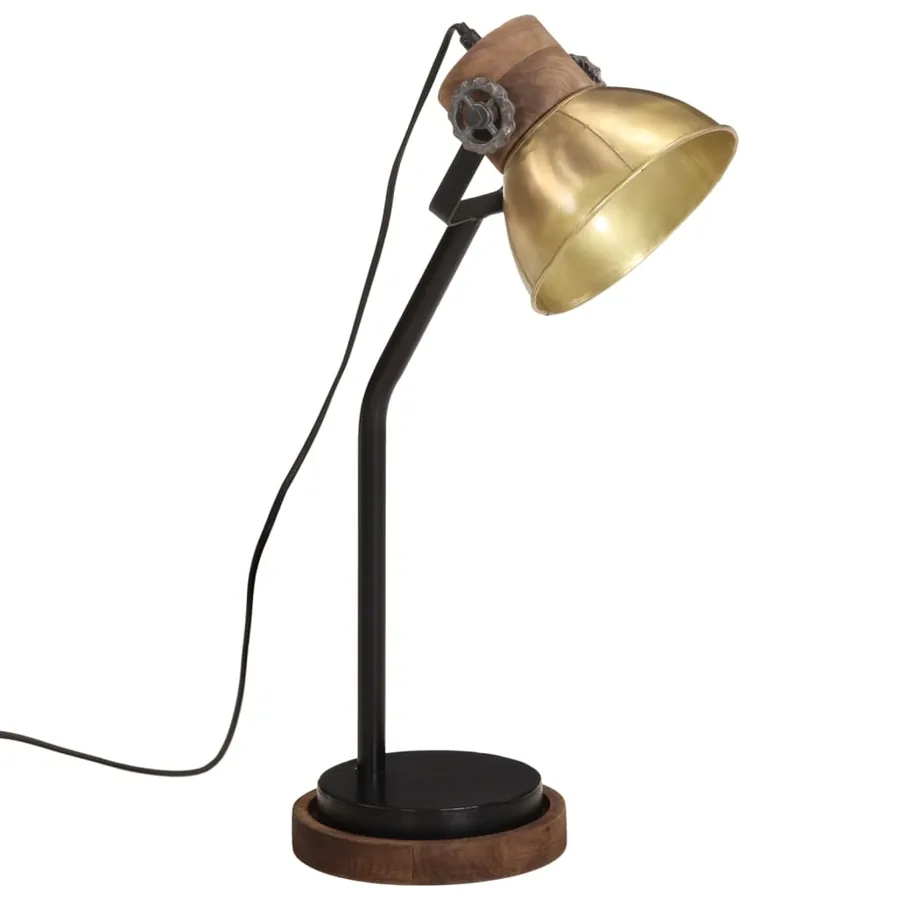 Lampe de bureau 25 W laiton antique 18x18x60 cm E27 - 2