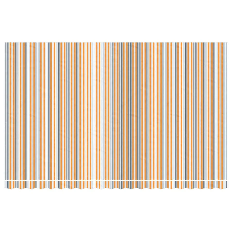 Tissu de remplacement pour auvent orange et bleu 5x3 m polyester - 3