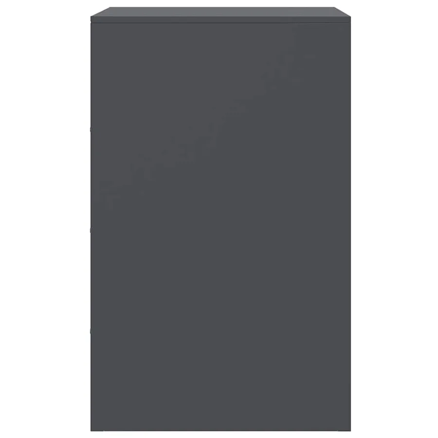 Tables de chevet 2 pcs anthracite 34,5x39x62 cm acier - 8