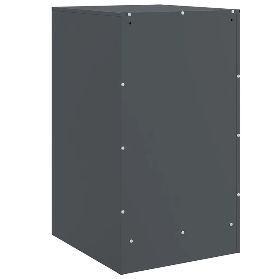 Tables de chevet 2 pcs anthracite 34,5x39x62 cm acier - 9