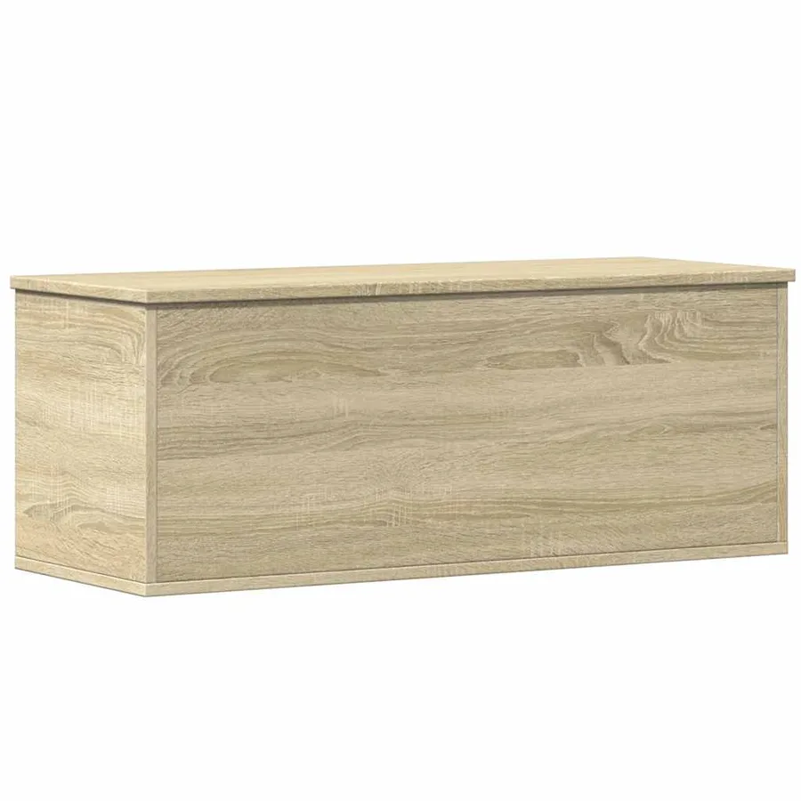 Boîte de rangement chêne sonoma 90x35x35 cm bois d'ingénierie - 2