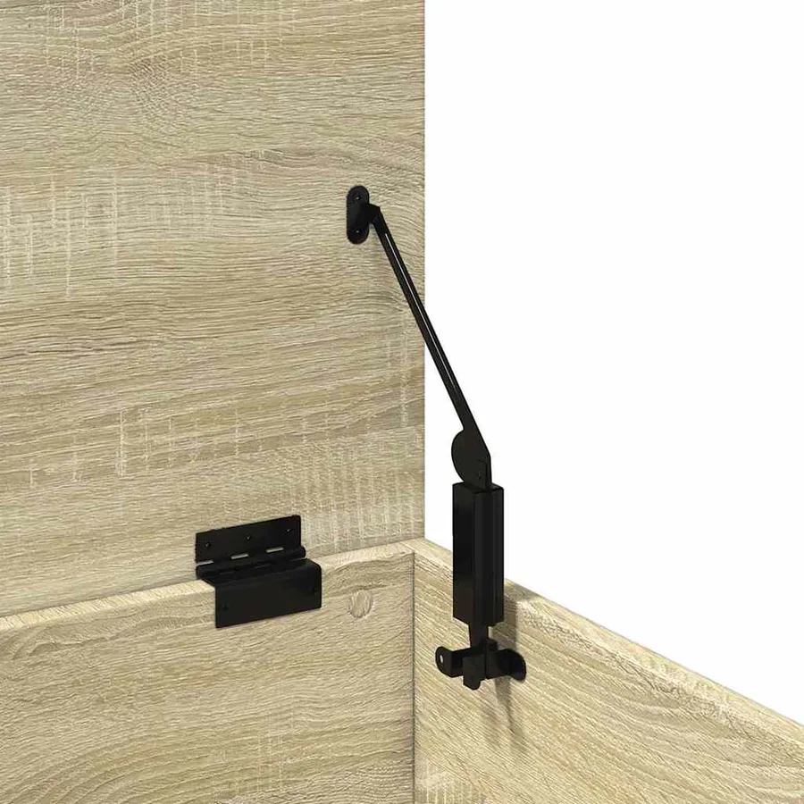 Boîte de rangement chêne sonoma 90x35x35 cm bois d'ingénierie - 9