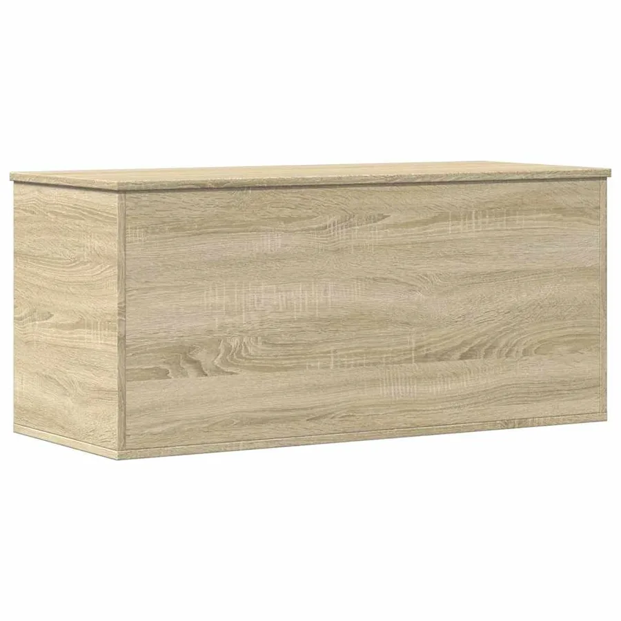 Boîte de rangement chêne sonoma 100x42x46 cm bois d'ingénierie - 2