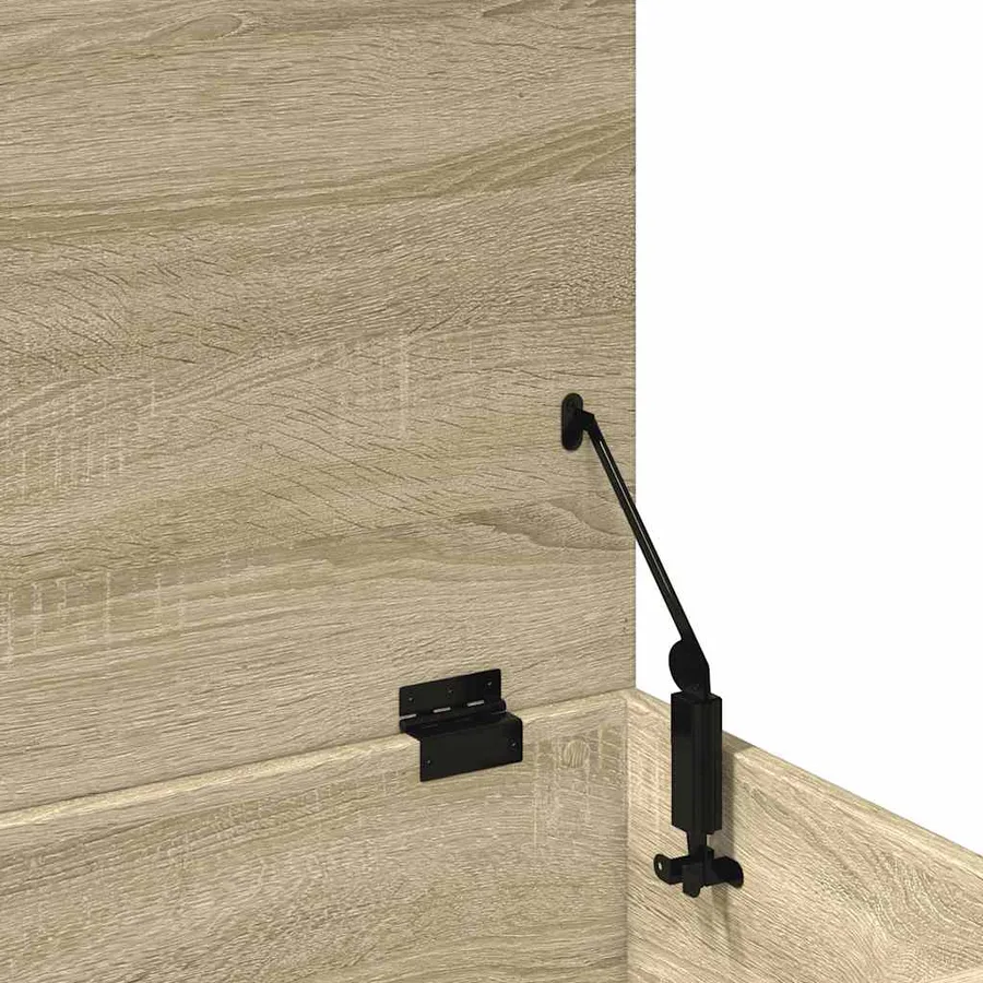 Boîte de rangement chêne sonoma 100x42x46 cm bois d'ingénierie - 9