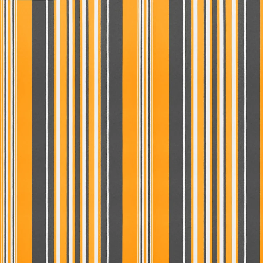 Tissu de remplacement pour auvent orange et noir 4,5x3,5 m polyester - 6