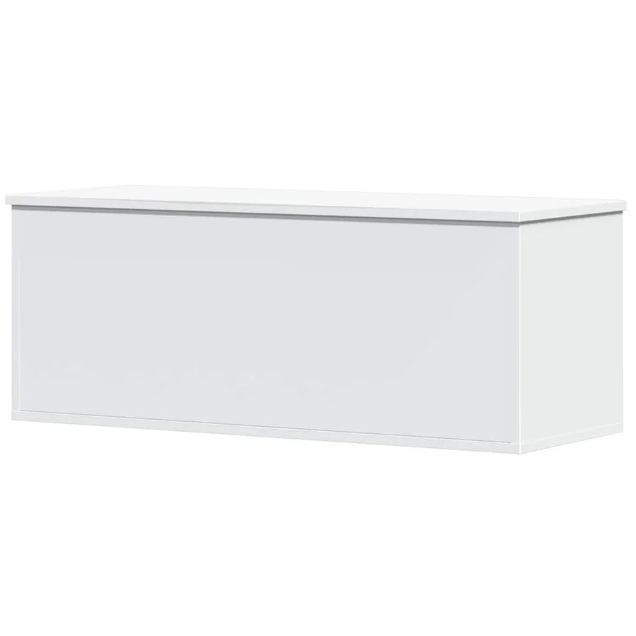 Boîte de rangement blanc 90x35x35 cm bois d'ingénierie - 6