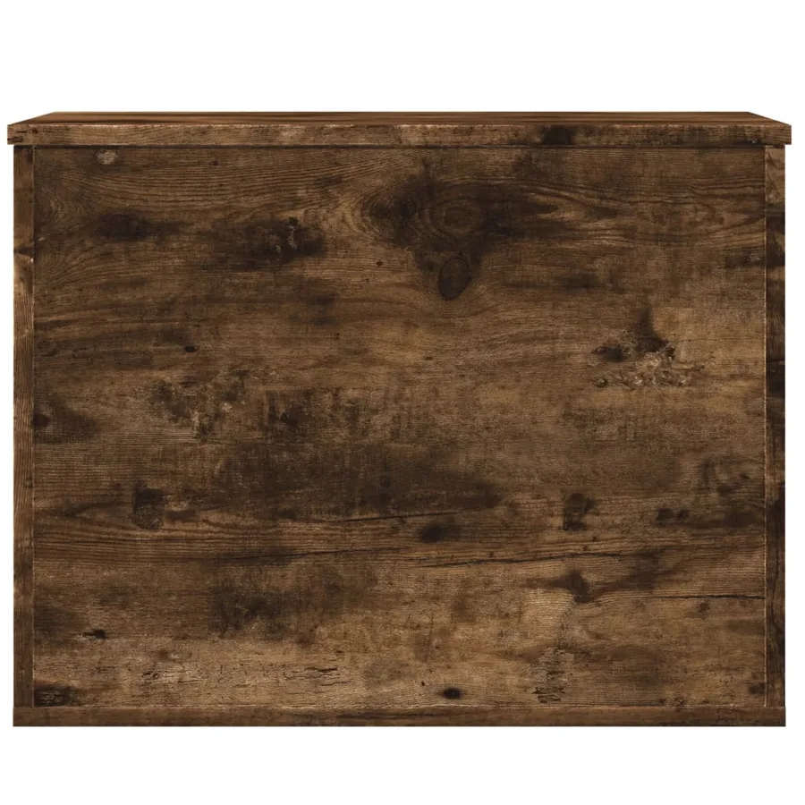 Boîte de rangement chêne fumé 60x42x46 cm bois d'ingénierie - 4