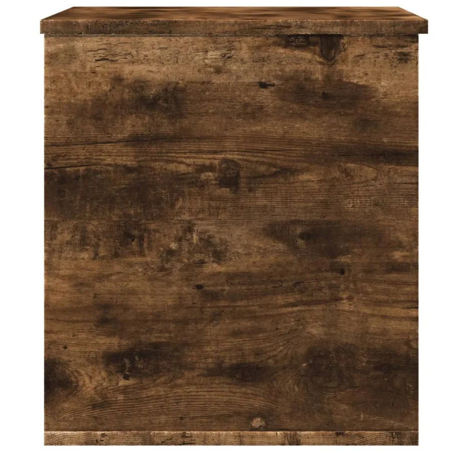 Boîte de rangement chêne fumé 60x42x46 cm bois d'ingénierie - 5
