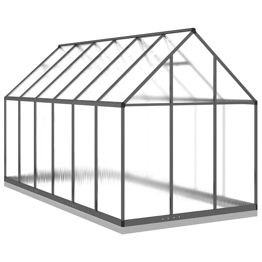 Serre avec cadre de base anthracite 334x169x202 cm aluminium - 5