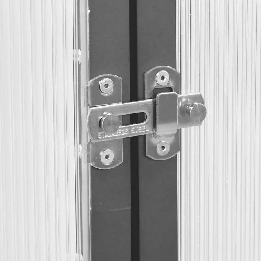 Serre avec cadre de base anthracite 334x169x202 cm aluminium - 7
