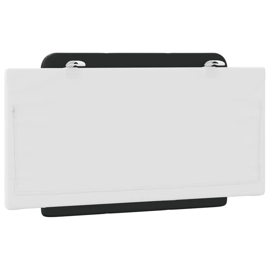 Coussin de tête de lit Zadar noir et blanc 100 cm similicuir - 6