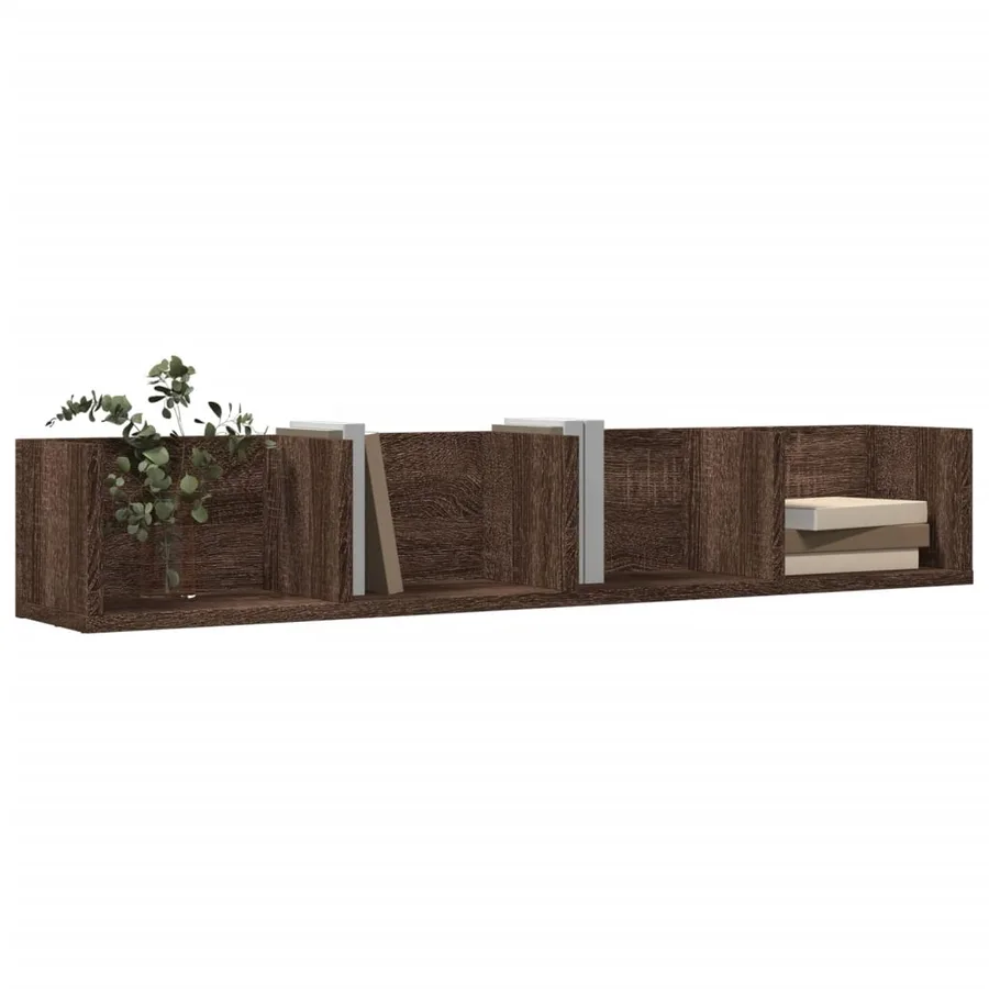 Armoires murales 2pcs chêne marron 99x18x16,5cm bois ingénierie - 4