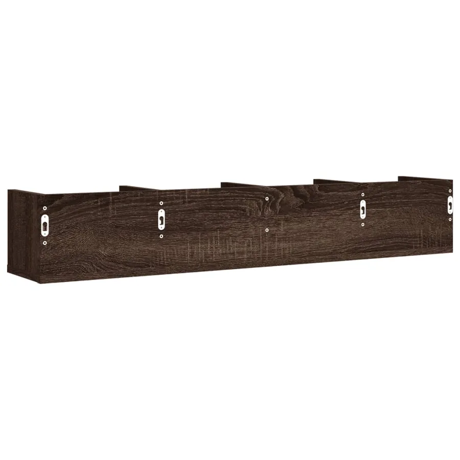 Armoires murales 2pcs chêne marron 99x18x16,5cm bois ingénierie - 8
