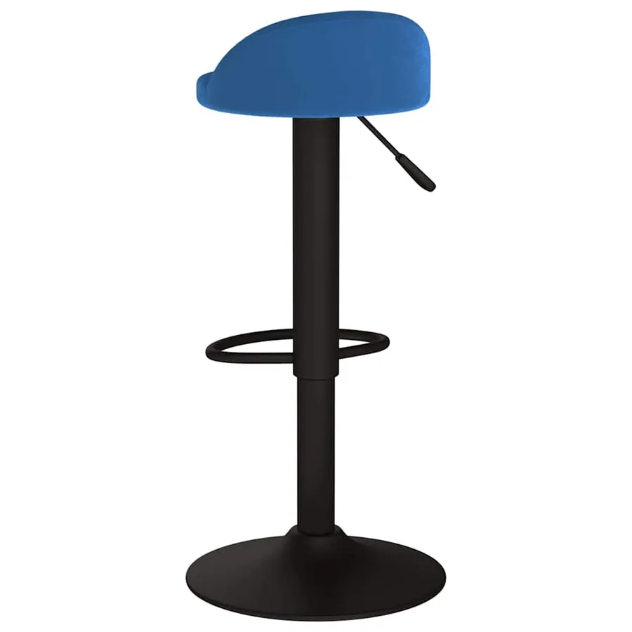 Tabouret de bar Bleu Velours - 5
