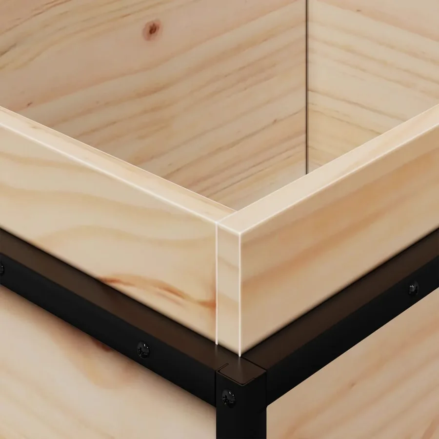 Jardinière 100x40x50 cm bois de pin massif - 8